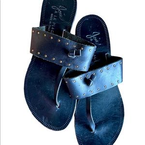 Woman’s leather sandals